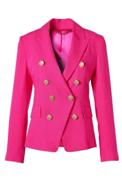 Knightsbridge Blazer (Hot Pink Linen)