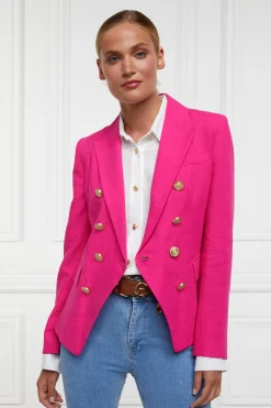 Knightsbridge Blazer (Hot Pink Linen)