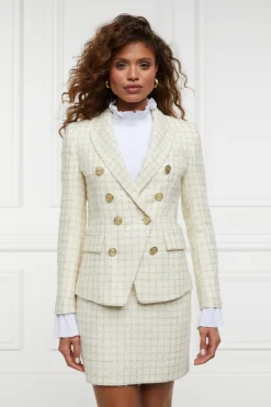 Knightsbridge Blazer (Ivory Sparkle Tweed)