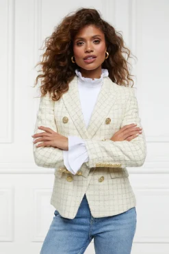 Knightsbridge Blazer (Ivory Sparkle Tweed)