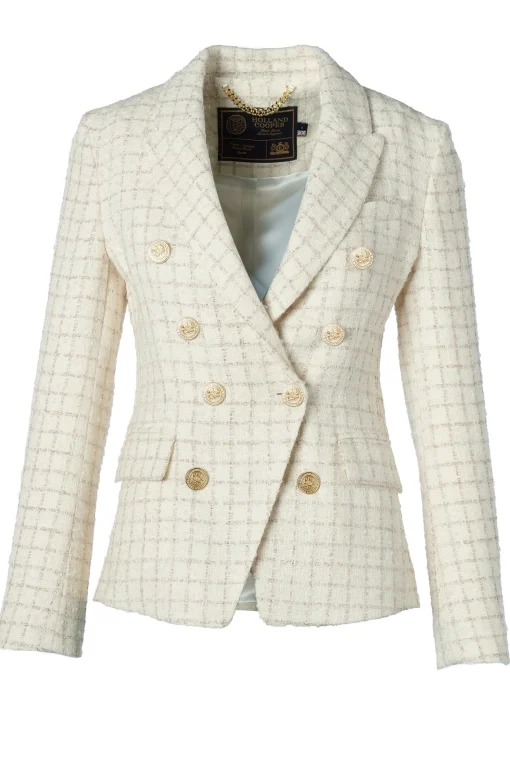 Knightsbridge Blazer (Ivory Sparkle Tweed)