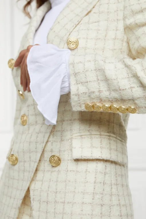 Knightsbridge Blazer (Ivory Sparkle Tweed)