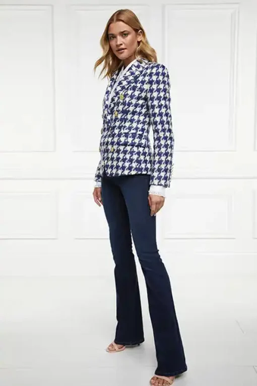 Knightsbridge Blazer (Large Scale Navy Houndstooth)