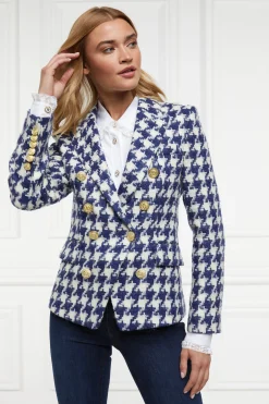 Knightsbridge Blazer (Large Scale Navy Houndstooth)