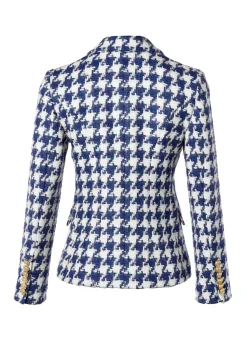 Knightsbridge Blazer (Large Scale Navy Houndstooth)