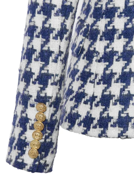Knightsbridge Blazer (Large Scale Navy Houndstooth)