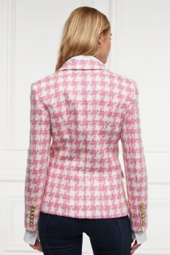 Knightsbridge Blazer (Pink Large Scale Houndstooth)