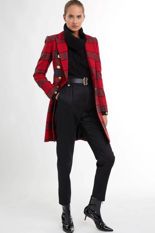 Knightsbridge Coat (Red Tartan)