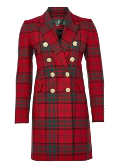 Knightsbridge Coat (Red Tartan)