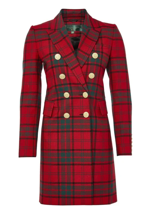 Knightsbridge Coat (Red Tartan)