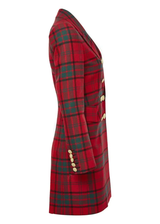 Knightsbridge Coat (Red Tartan)
