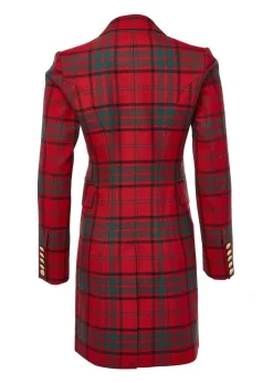 Knightsbridge Coat (Red Tartan)