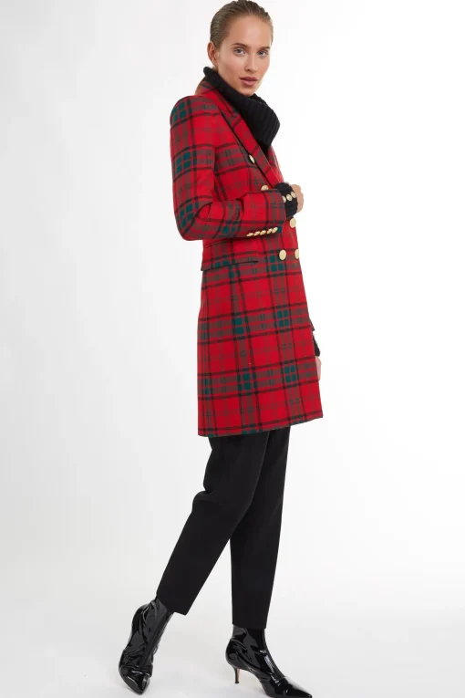 Knightsbridge Coat (Red Tartan)