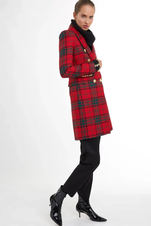 Knightsbridge Coat (Red Tartan)