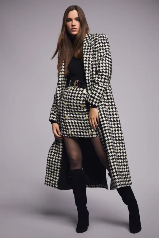Knightsbridge Skirt (Large Scale Houndstooth)
