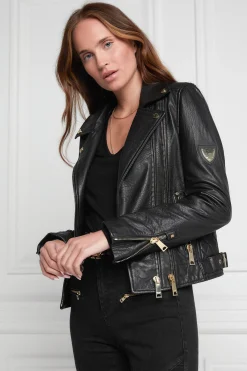 Leather Biker Jacket (Black)