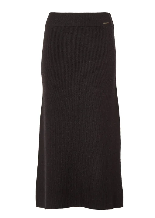 Leyla Knitted Skirt (Black)
