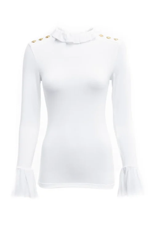 Lilibet Jersey Tee (White)