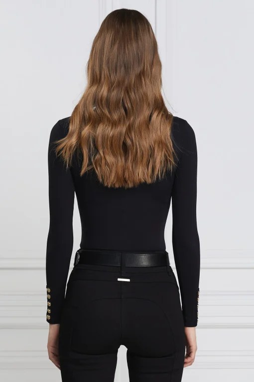 Long Sleeve Bodysuit (Black)