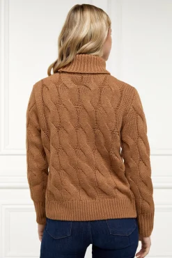 Lucia Roll Neck Knit (Toffee)