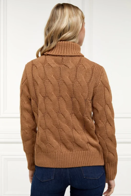 Lucia Roll Neck Knit (Toffee)