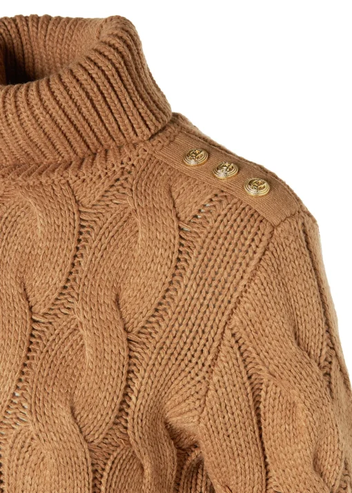 Lucia Roll Neck Knit (Toffee)