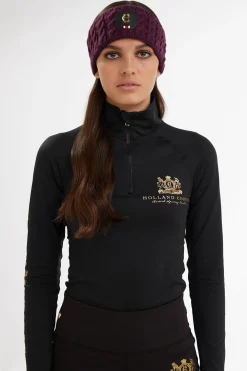 Luxe Cable Knit Headband (Mulberry)