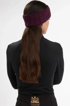 Luxe Cable Knit Headband (Mulberry)