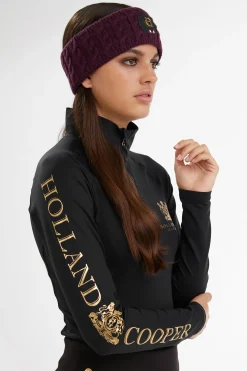 Luxe Cable Knit Headband (Mulberry)