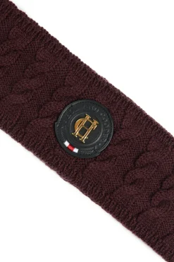 Luxe Cable Knit Headband (Mulberry)