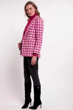Maisie Roll Neck Knit (Fuchsia)
