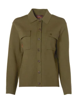 Maria Knitted Overshirt (Moss)