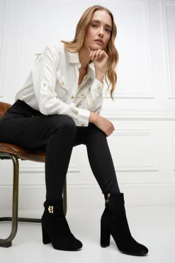 Mayfair Suede Ankle Boot (Black)