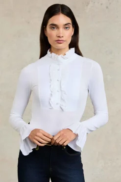 Melissa Jersey Blouse (White)