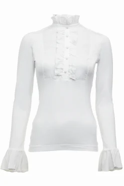 Melissa Jersey Blouse (White)