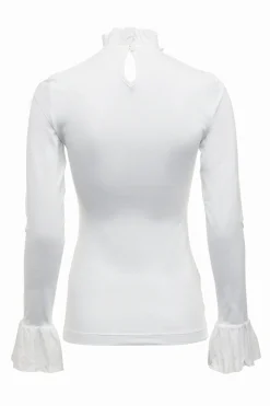 Melissa Jersey Blouse (White)