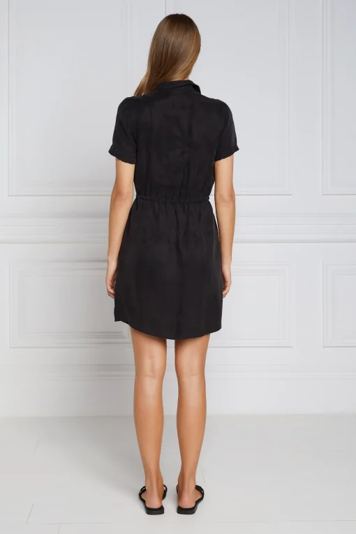 Military Shirt Dress (Black)