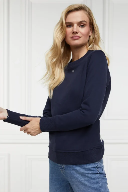 Monogram Crew Neck Sweat (Ink Navy)