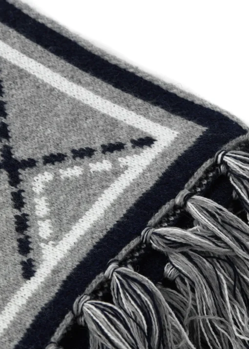 Monogram Scarf (Grey Marl)