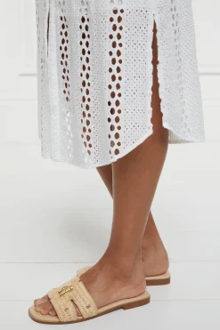 Monogram Slides (Natural Straw)