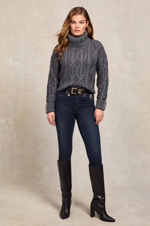Noveli Cable Knit (Charcoal)