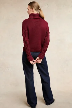 Noveli Cable Knit (Wine)