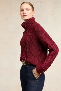 Noveli Cable Knit (Wine)