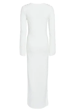 Olive Maxi Dress (White)