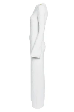 Olive Maxi Dress (White)