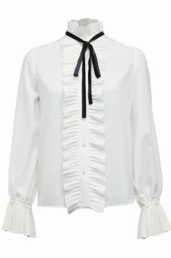 Olivia Tie Shirt (White)
