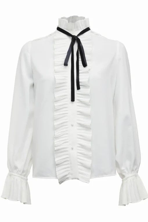 Olivia Tie Shirt (White)