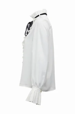 Olivia Tie Shirt (White)