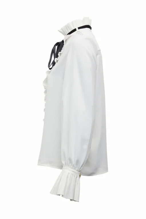 Olivia Tie Shirt (White)