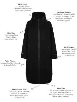 One-Size Waterproof Coat (Black)